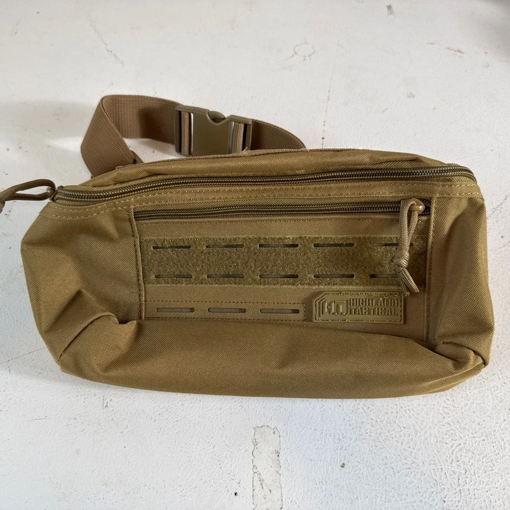 HIGHLAND TACTICAL Butt Pack Mobility Waist Fanny‎ Pack Tactical CCW Dark Desert